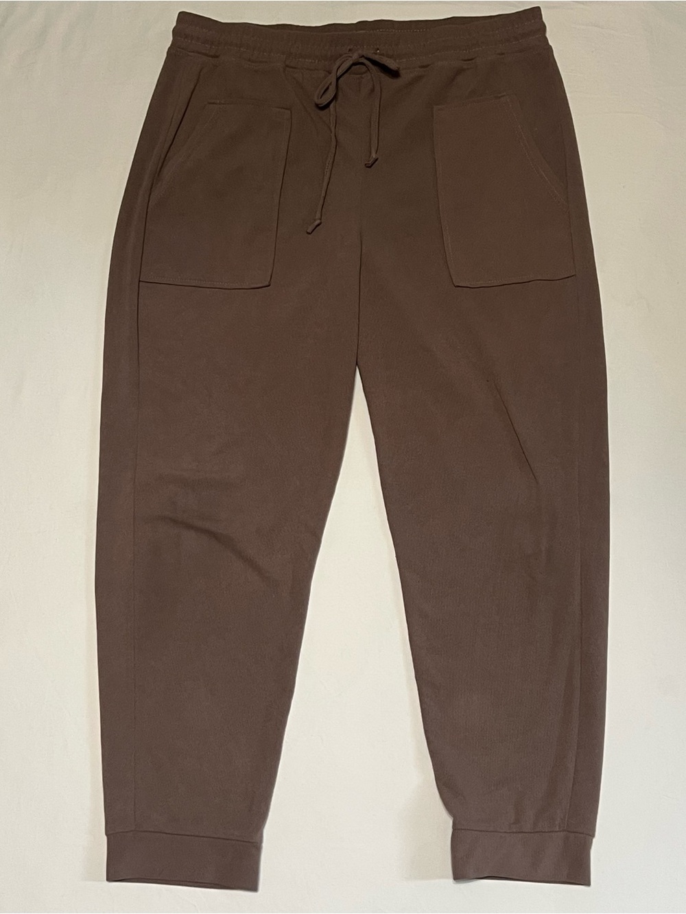 Men's Brown Drawstring Jogger Pants